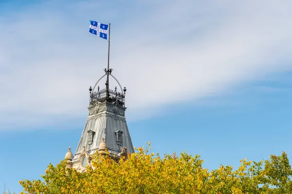 Bandera Quebec Quebec City — Foto de Stock