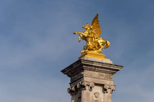 Sculpture Sur Pont Alexandre Iii Paris — Photo