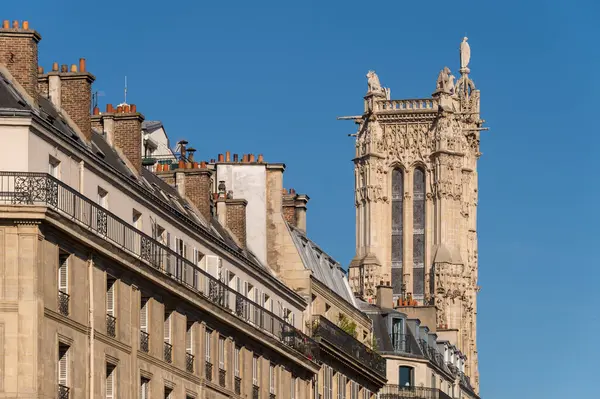 Tour Saint Jacques Tower Saint Jacques Parijs — Stockfoto