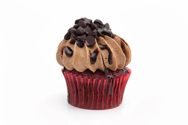 Vista Perto Delicioso Cupcake Doce — Fotografia de Stock
