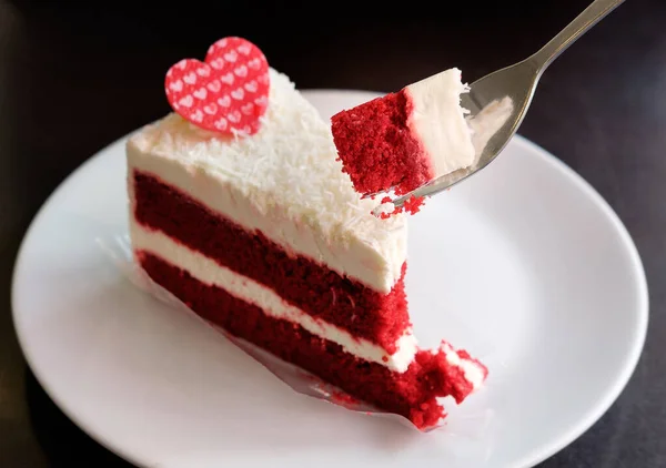 Закрыть Вид Вкусный Сладкий Торт — стоковое фото