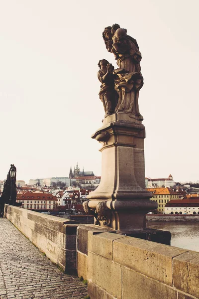 Чарльз Міст Прага Місце Подорожей Фоні — стокове фото