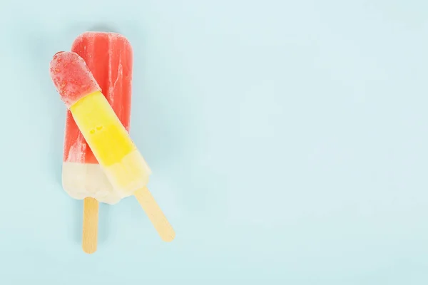 Ice Popsicles Close — Stock Photo, Image
