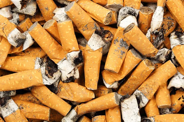 Sigara Izmaritleri Yakından — Stok fotoğraf