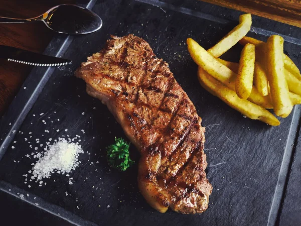 Lahodné Grilované Hovězí Steak — Stock fotografie
