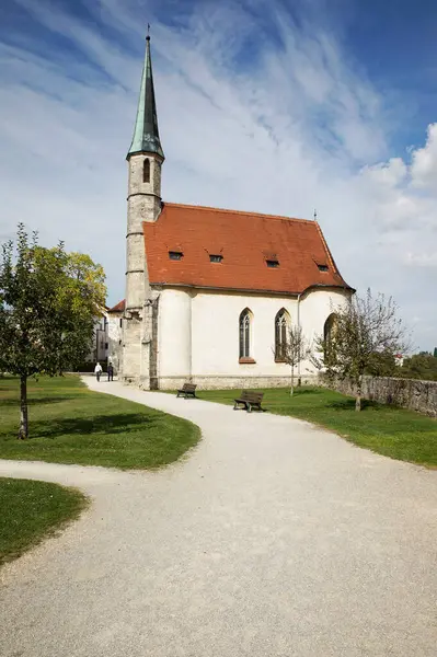 Krásný Historický Kostel Burghausenu — Stock fotografie