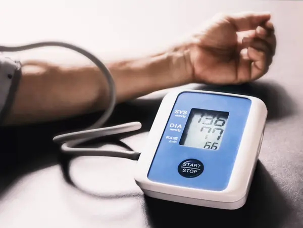 Blood Pressure Checked Hand Stock Image