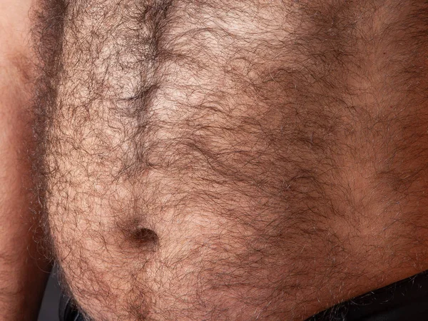 Big Hairy Belly Background Close — Stock Photo, Image