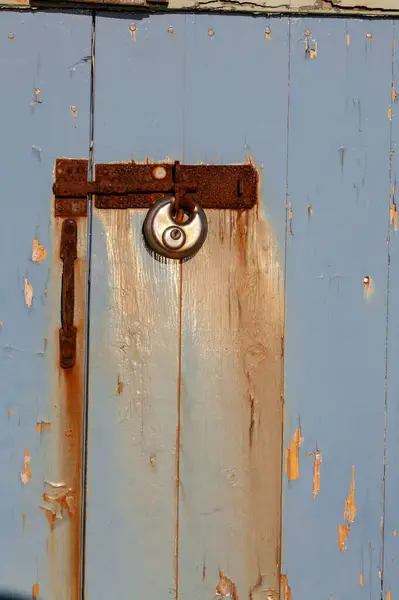 Old Rusty Lock Door — Stock Photo, Image