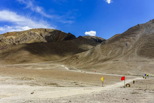 Droga Pięknego Magnetycznego Wzgórza Leh Ladakh Indie — Zdjęcie stockowe