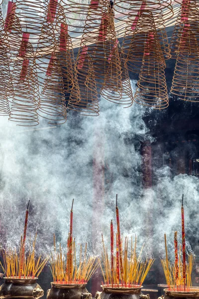 Kije Dym Świątynia Zbliżenie — Zdjęcie stockowe