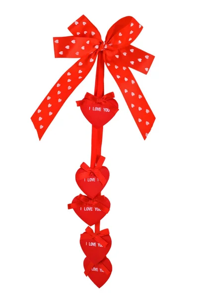Hearts Red Bow Ribbon — Photo