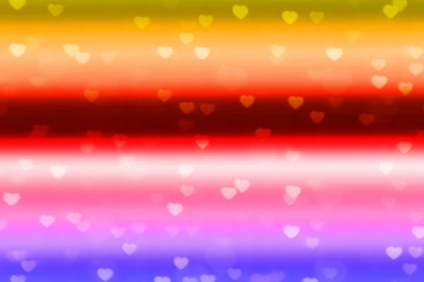 Blur Heart Shape Lights Bokeh Colorful Background Colorful Bokeh Lights —  Fotos de Stock