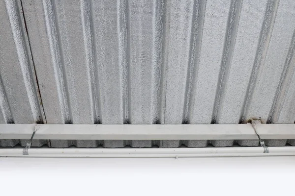 Insulation Fiber Resistance Sheet Roof Install Aluminum Foil Sheet Loft — Foto Stock