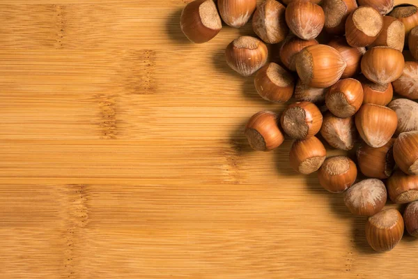 Detailní Pohled Chutné Organické Lískové Ořechy — Stock fotografie