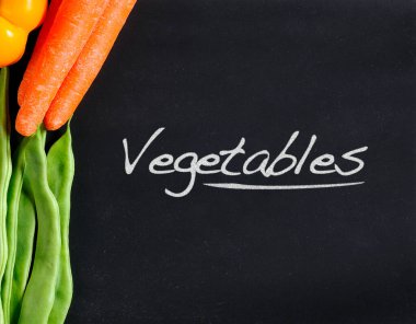 Kara tahtadaki sebzeler