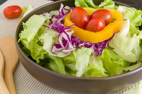 Close Salada Saudável Fresca — Fotografia de Stock