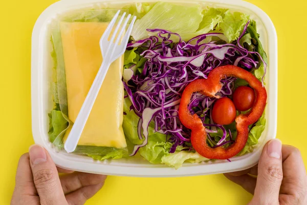 Nahaufnahme Von Frischem Gesunden Salat — Stockfoto