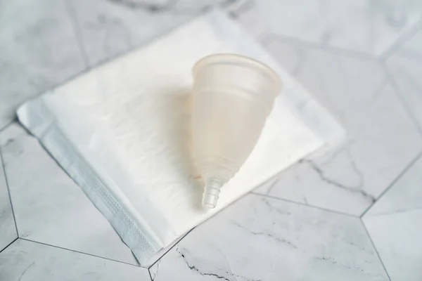 Choice Menstrual Cup Sanitary Napkin — Stock Photo, Image