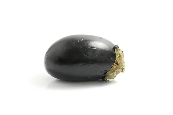 Eggplant Isolerad Vit Bakgrund — Stockfoto