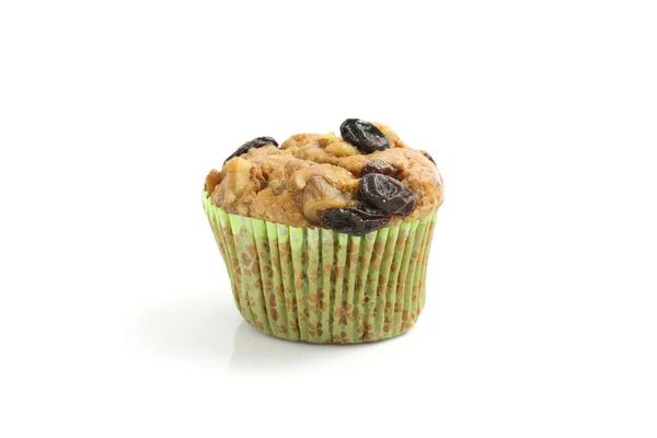 Vista Perto Delicioso Muffin Doce — Fotografia de Stock