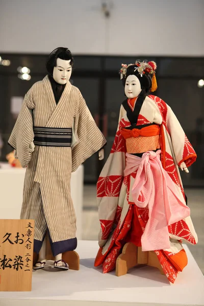 Traditional Japanese Dolls Closeup — Stock Photo, Image