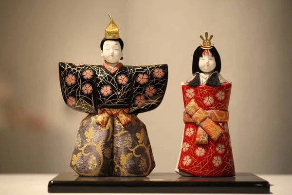 Traditional Japanese Dolls Closeup — Stock Photo, Image