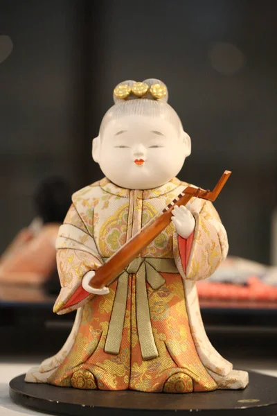 Traditional Japanese Doll Closeup — Stock Photo, Image