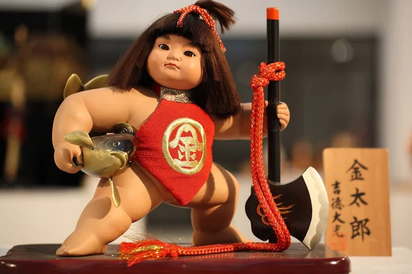 Traditional Japanese Doll Closeup — Stock Photo, Image