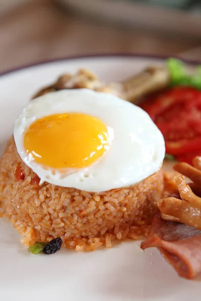 American Fried Rice Close — Stock Photo, Image