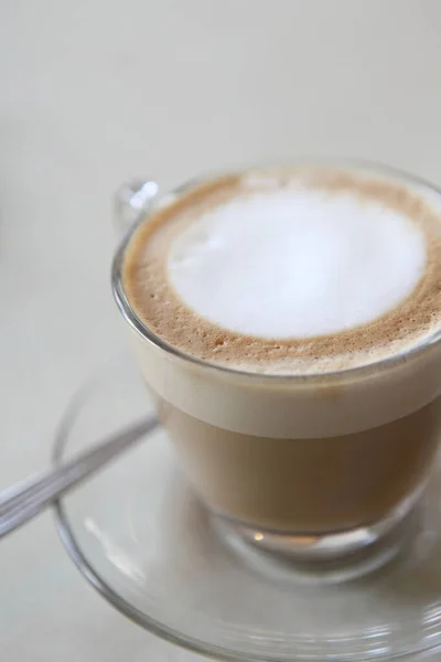 Кофе Латте Крупным Планом — стоковое фото