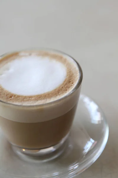 Kahve Latte Yakın Çekim — Stok fotoğraf