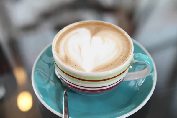 Kahve Latte Yakın Çekim — Stok fotoğraf
