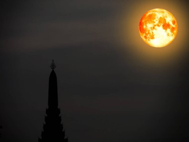 Ay 'da gece gökyüzü. Astroloji kavramı 