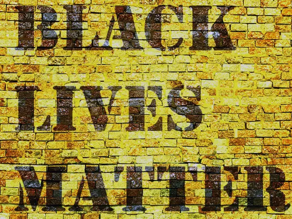 ブラック ライフ マター スローガン 抗議者 反黒人 アフリカ — ストック写真