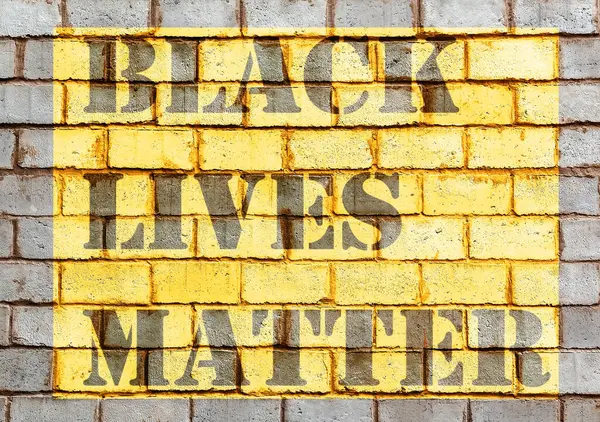 Black Lives Betyder Något Afro Amerikansk Protest Mot Svart Rasism — Stockfoto