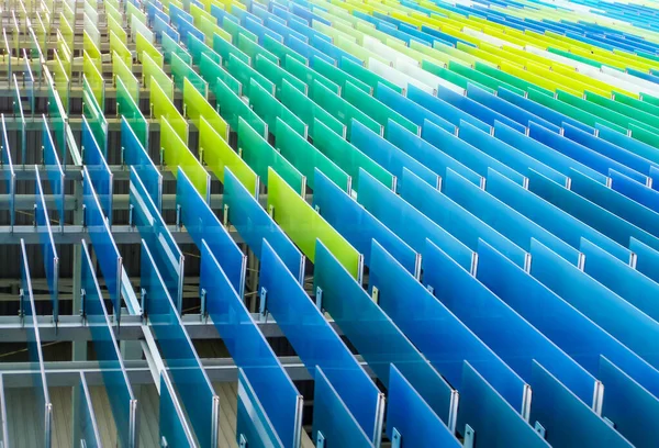 Uitzicht Kleurrijke Acrylplaten — Stockfoto
