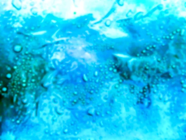 Wazige Luchtbel Druppels Water Het Zwembad — Stockfoto