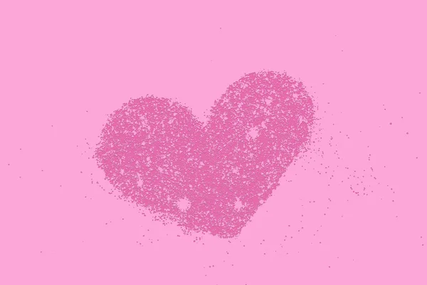 Heart Love Shapes Made Glitter Background — Stock Photo, Image