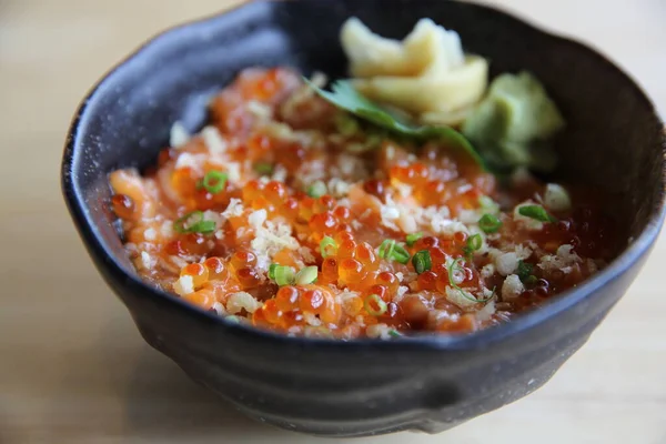 Salmon Sushi Don Tasty Japanese Seafood Concept — Stock Photo, Image