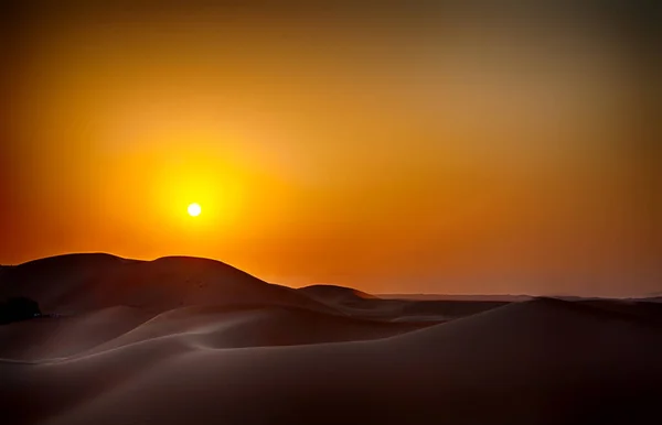Krajobraz Pustynny Widok Dzienny — Zdjęcie stockowe