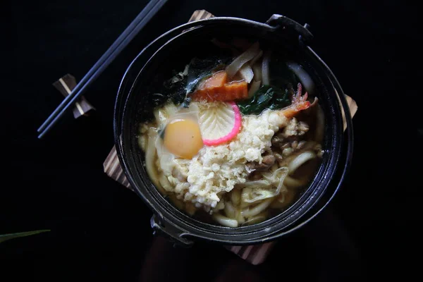 Karides Tempura Udon Japon Yemekleri — Stok fotoğraf