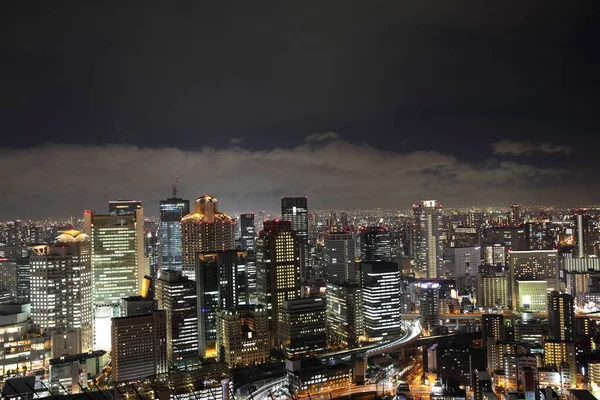 日本景観夜景で大阪市 — ストック写真