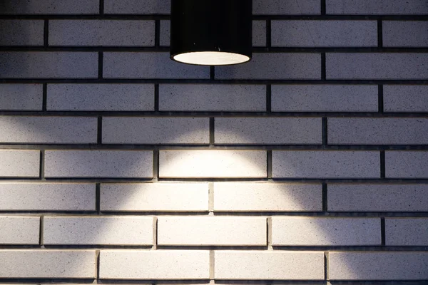 Brick Wall Lamp Background — Stock Photo, Image