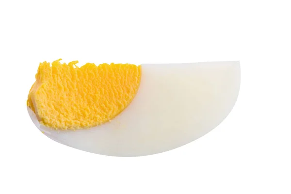 Boiled Egg Split White Background — Stock fotografie