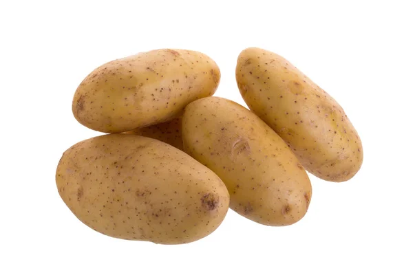Beyaz Arka Planda Izole Edilmiş Patatesler — Stok fotoğraf
