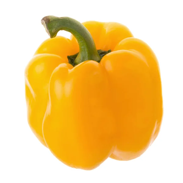 Yellow Pepper Shooted Isolated White Background — Fotografia de Stock