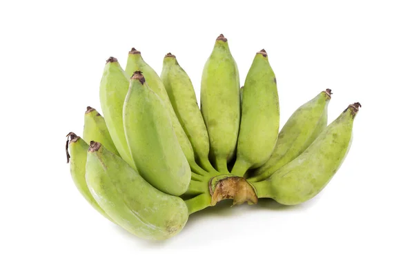 Vert Asiatique Bananes Isolé Fond — Photo