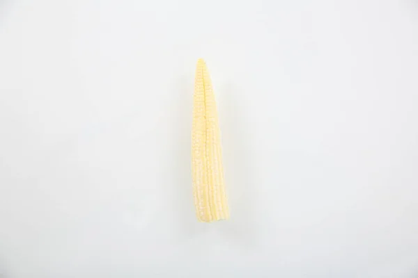Bébi Kukorica Isolted Fehér Háttér — Stock Fotó