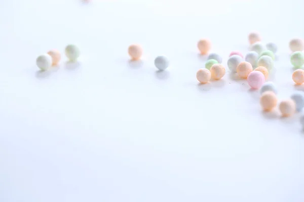 Boule Mousse Colorée Isolée Fond Blanc — Photo